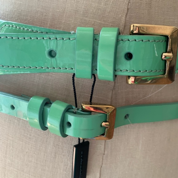 BURBERRY MINT GREEN BELT size 36/90 - Picture 1 of 16